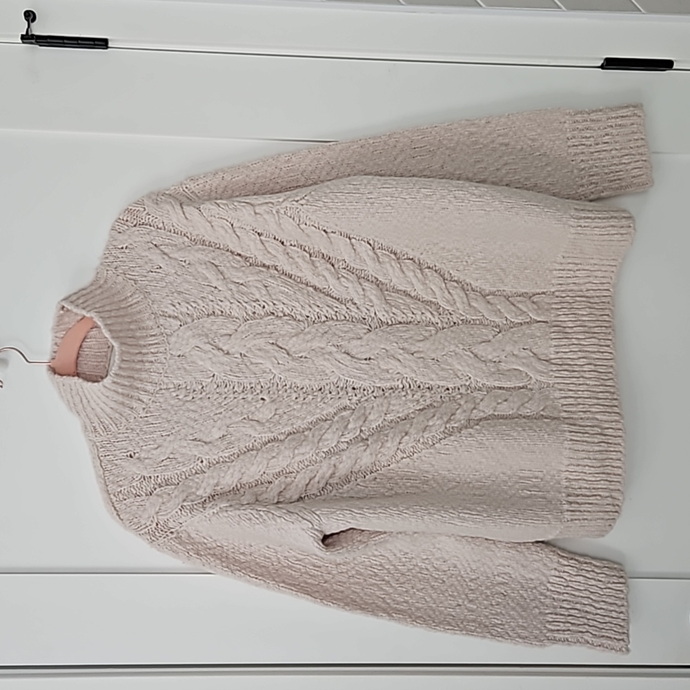 Vince | Wool Blend Snuggle Sweater | Cream | L